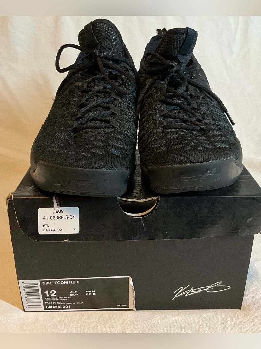 Nike Zoom KD9 Men's Black Space Sneakers